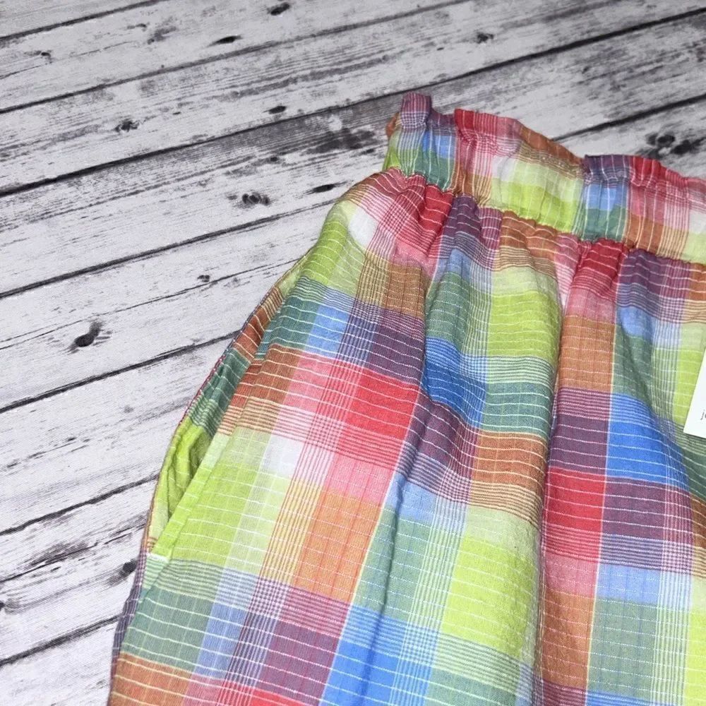 Johnny Was Delacey Plaid Paperbag Shorts - Picture 3 of 10